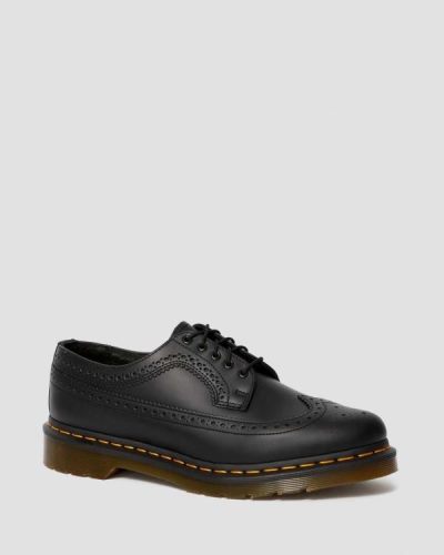Tenis Brogue Dr Martens 3989 Yellow Stitch Smooth Cuero Para Mujer DR7383E